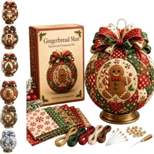 Christmas Classics Patchwork Ornament DIY Kit, Patchwork Ornament Kit (*D) by Unknown