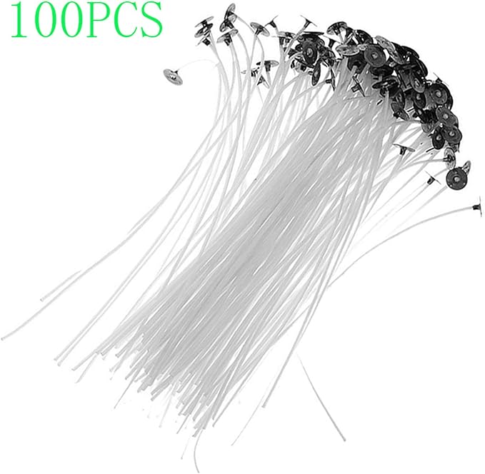 Candle Wicks for Candle Making, Braid Candle Wick Pre Waxed Non-Smoke Braided Wicks Beeswax Candles Wicks for Candle Making DIY (20CM(8inch)