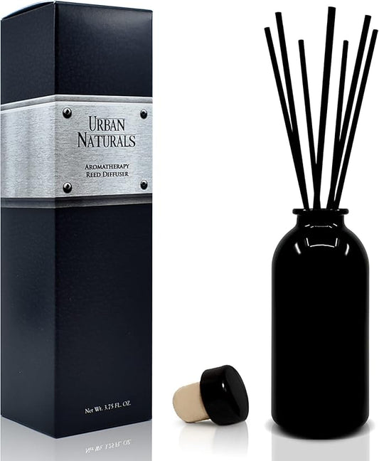 Urban Naturals Eucalyptus Sage Reed Diffuser Oil Gift Set | Eucalyptus, Sage, Mint, Lime & Cedarwood Essential Oils| Soothing & Relaxing Scent for Bathroom or Bedroom Made in The USA