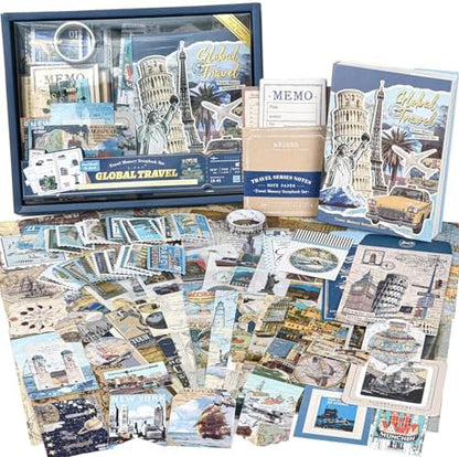 Scrapbook Supplies Kit, Vintage Junk journaling Supplies, Scrapbooking Kit by OFFIGIFT