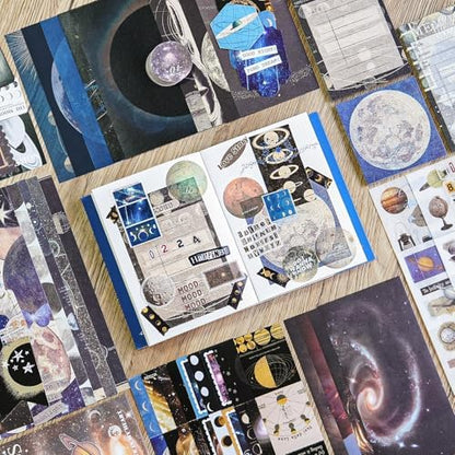 Scrapbooking Supplies Kit, A6 Grid Notebook, Vintage Junk Journaling Kit - Image 3