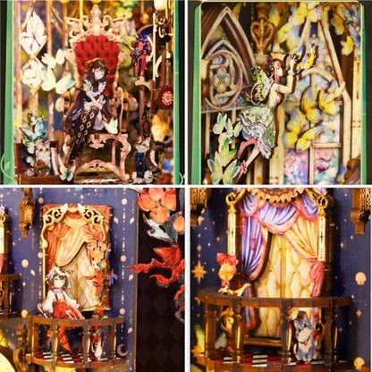 OZJAY Book Nook Kit, Fairy Tale Elves 3D Wooden Puzzles for Adults - Image 5