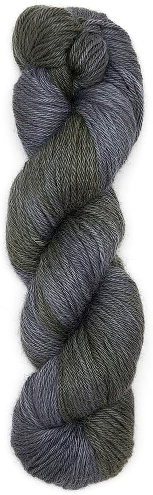 100% Baby Alpaca Yarn Wool 100g Hank DK Weight Hand Dyed Made in Peru - Heavenly Soft and Perfect for Knitting and Crocheting (Winter Lake, DK Hand Dyed - 100g Hank)