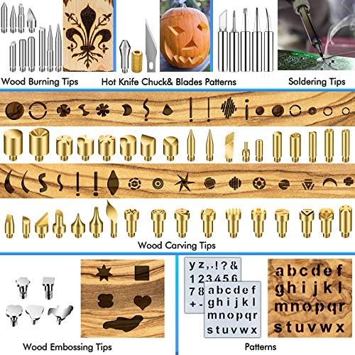 137PCS Wood burning Kit, DIY Creative Tool Set Soldering Woodburning Kit - Image 4