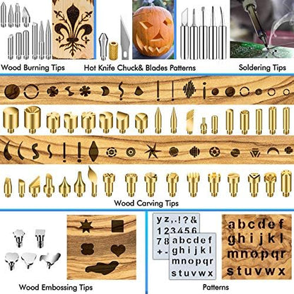 137PCS Wood burning Kit, DIY Creative Tool Set Soldering Woodburning Kit - Image 4