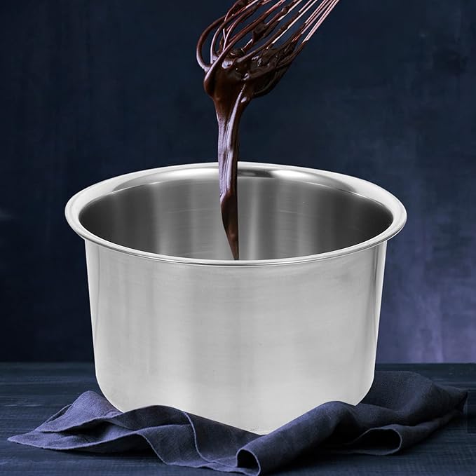 Sewroro Double Boiler Set - Stainless Steel Chocolate Melting Pot for Chocolate, Soap, Wax, Candle (600ml)