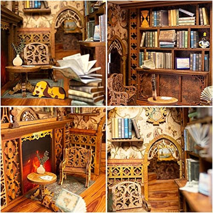 CUTEBEE Book Nook Kit DIY Miniature House Dollhouse for Adults - Image 5