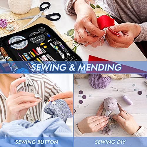Sewing Kit, 182 Premium Sewing Supplies, 38 XL Thread Spools, Suitable for Traveller, Adults, Kids, Beginner, Emergency, DIY and Home By Inscraft - Image 6