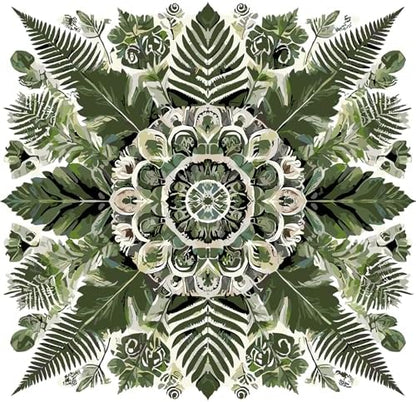 ColourMost's Original Paint by Numbers Kits-Serenity Mandalas-Botanical#01 (16"x16" / 40x40cm) Includes Paints, Canvas, and Brushes, Perfect for Beginners and Advanced Painters (Unframed Canvas) by Unknown