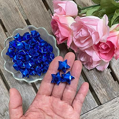 500-Strips Blue Foil Paper Strips for Making Origami Stars, Lucky Stars, Puff Stars. Reflective Mirror Shiny Paper Strips, 0.5 x 11 inch. (Blue Foil, 500) - Image 4