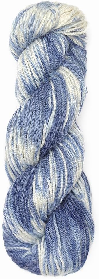 100% Baby Alpaca Yarn Wool 100g Hank DK Weight Hand Dyed Made in Peru - Heavenly Soft and Perfect for Knitting and Crocheting (Whispering Waters, DK Hand Dyed - 100g Hank)