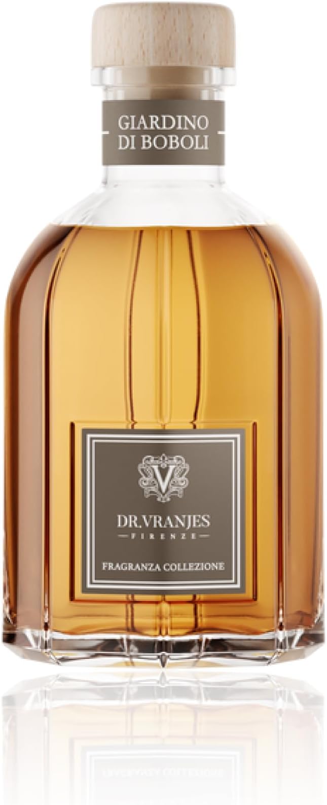 Dr. Vranjes – Giardino di Boboli Diffuser 500 ml + Double Pack of White Sticks (3 Pieces Bundle) - Luxury Home Fragrance, Reed Diffuser, Main Scent Floral, Made in Italy