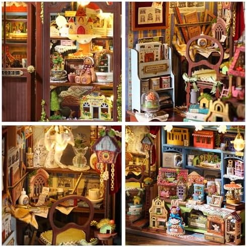 CUTEROOM DIY Miniature House Kit-Fairy Tale Kingdom, Tiny Dollhouse Wooden Furniture Kit, Mini DIY Craft Kits Creative Room for Decoration Family Friends - Image 6
