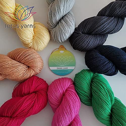 Lotus Yarns Swan Lake Lace Weight 50% Cashmere 40% Fine Wool 10% Angora Blended Hand Knitting Yarns for Comfortable Baby and Adult Clothing for Fashion Garment Baby Clothe (25) - Image 2