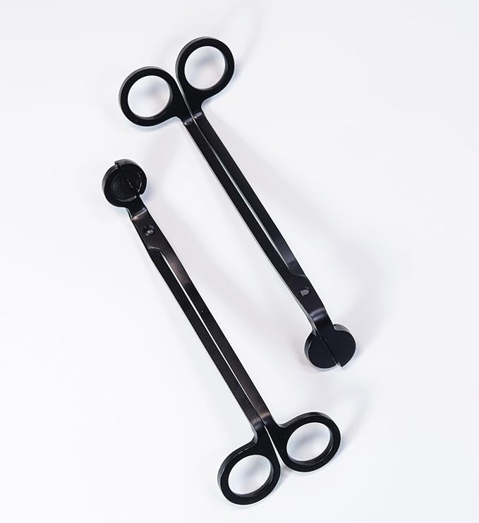 Aroparc 10PCS Candle Wick Trimmer Cutter, 7 Inch Bulk Wick Candle Accessories - Black