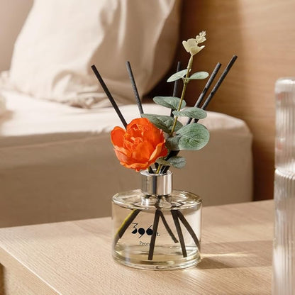 396 st. Peony Flower Reed Diffuser, Vanilla Lavender, 200ml(6.7oz) / Reed Diffuser Sets, Home Fragrance, Scented Oils, Home & Bathroom Décor