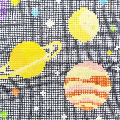 Howie's Needlepoint Needlepoint Kits for Adults, Pillow Front Cross Stitch Kit with Embroidery Pattern on Canvas, Yarn, 2 Needles and Instruction, 16 x 16inch(Color Planets) - Image 6