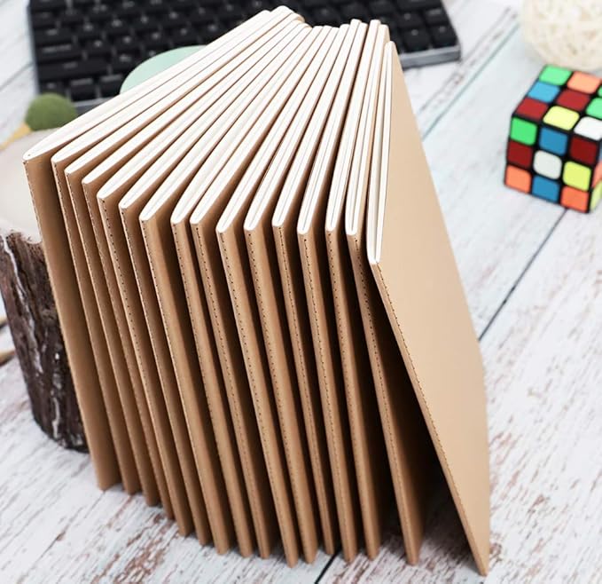 Wotion 16 Pack Notebook Journals for Travelers, Students and Office, Writing Diary Subject Notebooks Planner with Thick Paper, 60 Pages, 30 Sheets, 8.3x5.5 inch, A5 Size, Travel Journal Set.(Lined)