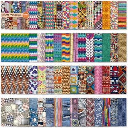 6x6" Origami Paper,50Sheets Double Sided Colored Paper,Square Craft Paper - Image 6