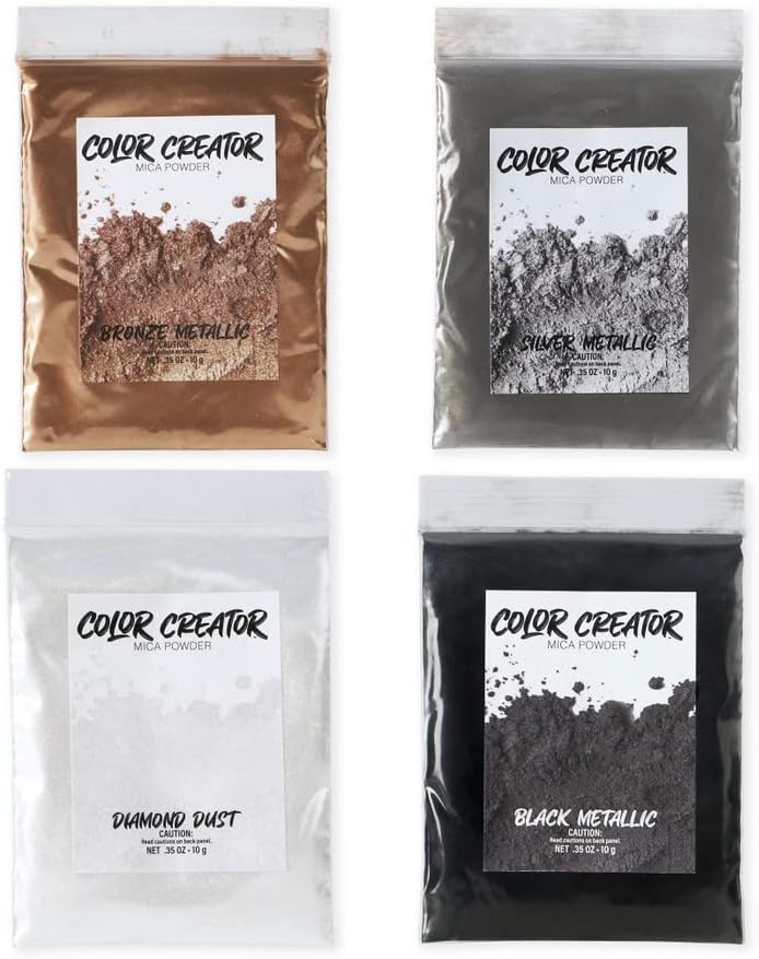 Alumilite Color Creator Metallic Mica Powder, 4-Color Pack by Alumilite