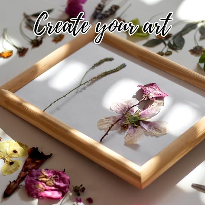 ECOHOME Flower Press Kit for Preserving Plants and Pressed Flowers - Empower Your Creativity with Botanical Art & Craft Supplies to Preserve Cherished Nature Memories