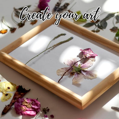 ECOHOME Flower Press Kit for Preserving Plants and Pressed Flowers - Empower Your Creativity with Botanical Art & Craft Supplies to Preserve Cherished Nature Memories