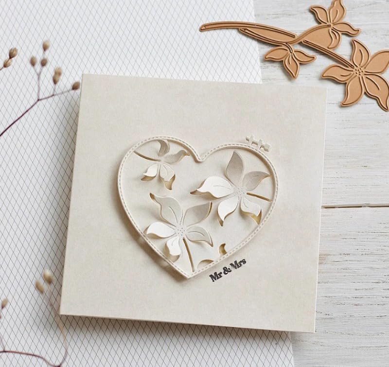 Lapoo Cutting Die for Scrapbooking, 3D Backgrounds Frame New Cutting Dies DIY Album Card Making Decor Paper Craft Metal Die Cuts Party Decorations (Core 5 x 2.6 in) by LAPOO