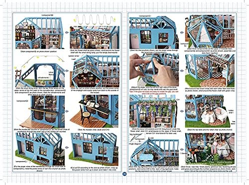 CUTEROOM 1:24 Scale DIY Miniature Dollhouse with Furniture-Rose Tea Garden - Image 6