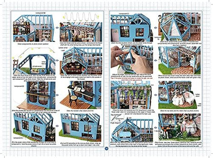 CUTEROOM 1:24 Scale DIY Miniature Dollhouse with Furniture-Rose Tea Garden - Image 6