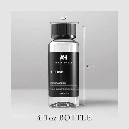 The One Hotel Scent Diffuser Oil 120ml - Aromatherapy Fragrance Inspired by 5-Star Hotels - Notes of Cardamom, Leather, Lemon, Cinnamon & Sandalwood - Inspired by Luxury Hotel The One Diffuser Scent