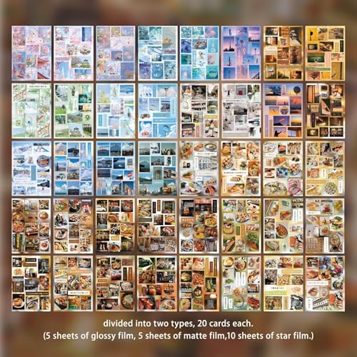 Japanese Sticker Book - 40 Sheets Cherry Blossom & Izakaya Food Stickers for Journals, Planners, Scrapbooking & Water Bottles - Kawaii Vinyl Decals (554 Pcs) - Image 3