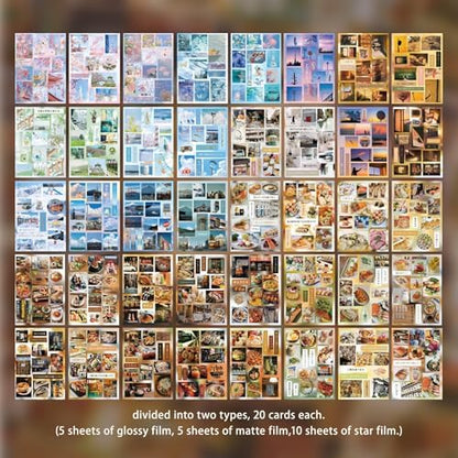 Japanese Sticker Book - 40 Sheets Cherry Blossom & Izakaya Food Stickers for Journals, Planners, Scrapbooking & Water Bottles - Kawaii Vinyl Decals (554 Pcs) - Image 3