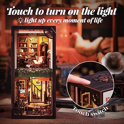 Cutefun Book Nook Kit, DIY Miniature Dollhouse Booknook for Adults - Image 4