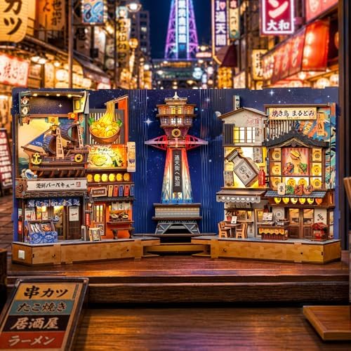 Fsolis Japanese Book Nook Kit - DIY Miniature House Kit for Adults - Image 2