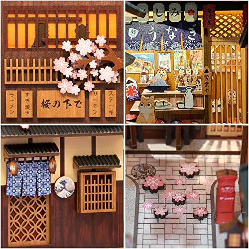 CUTEBEE Book Nook Kit DIY Miniature House Japanese Street Diorama - Image 4