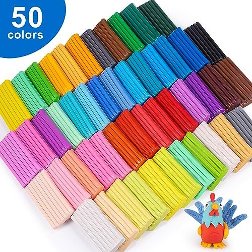 CiaraQ 50-Color Polymer Clay Oven Bake Modeling Kit - Image 3