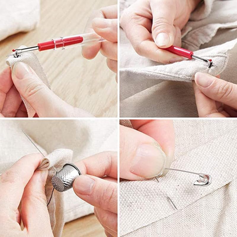 FREFTA Sewing Kit for Adults Beginner and Professionals Home Travel Sewing Kit with Sewing Pins and Needles,Seam Rippers,Thread,Threaders for Felt Hand Sewing Starter kit with Scissor and Accessories - Image 3