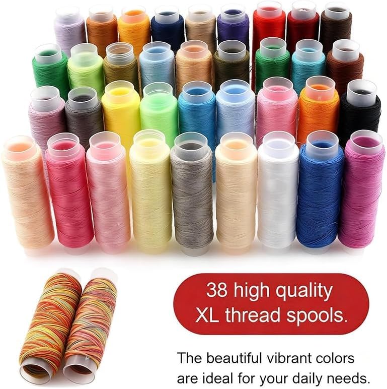 Premium Sewing Kit for Adults, Portable with Complete Sewing Supplies, Sewing Thread, Needle Threaders, Hand Sewing Kit & Needle and Thread Kit for Travel & Home Repair - Image 6