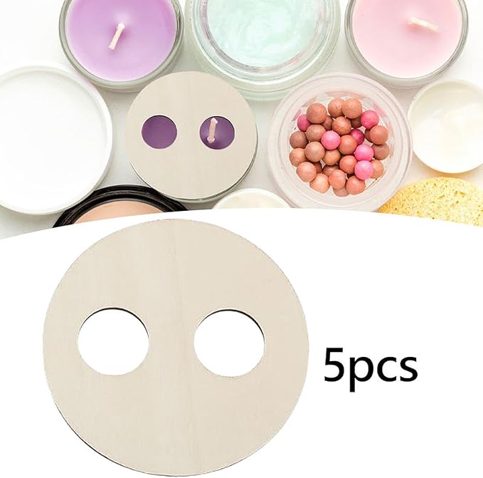 5X Wooden Wick Centering Tool Practical Round Easy Use Manual Tool Candle Wick Stabilizer for Candle DIY Making Home Use, B