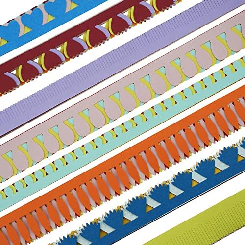 FAZHBARY 20 Inch / 50 CM Quilling Paper Flowers Kit Colorful 8 Different Petal Paper Quilling Strips Bulk for DIY Handmade Art Crafts - Image 7
