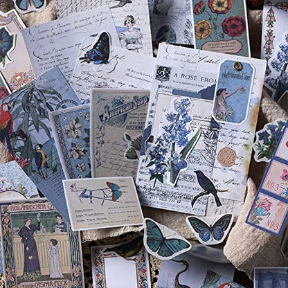 Esweny 200PCS Vintage Scrapbooking Supplies Kit for Journaling, Scrapbook Sticker Paper Pack for Junk Journal Planners Aesthetic Cottagecore Room Decor Wall Art Collage Album - Image 7