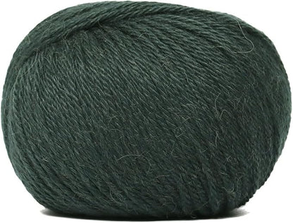 100% Baby Alpaca Yarn Wool Set of 3 Skeins (150 Grams) DK Weight - Made in Peru - Heavenly Soft and Perfect for Knitting and Crocheting (Forest Green, DK)