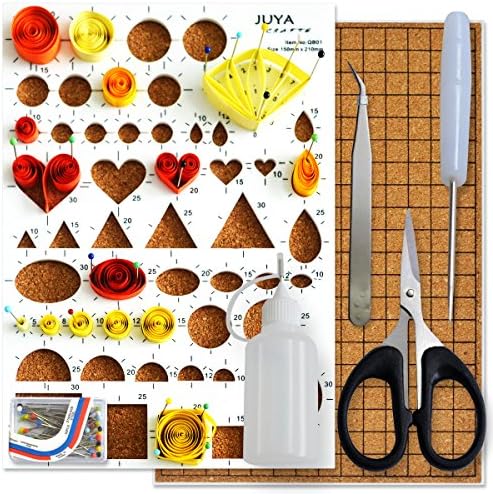 JUYA Paper Quilling Kit 960 Strips with 12 Tools, Blue Set, 5mm - Image 3