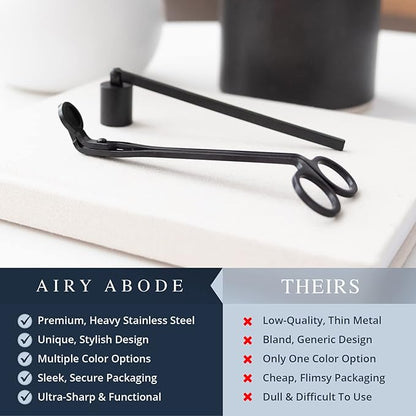 Candle Wick Trimmer and Candle Snuffer Accessory Set – Pick Your Color
