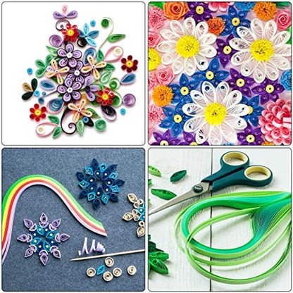 PATIKIL 120pcs Quilling Strips Paper 1/8"(3mm) 21" Origami Paper Quilling Strip for Art DIY Hand Craft Christmas, Gradient Yellow - Image 7