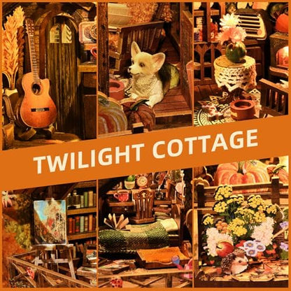 Book Nook Kit, DIY Miniature House Dollhouse Kit 3D Puzzle for Adults - Image 2