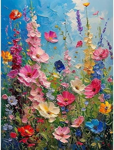 Hutarosl Wild Flowers Paint by Numbers Kits for Adults 16x20in by Hutarosl