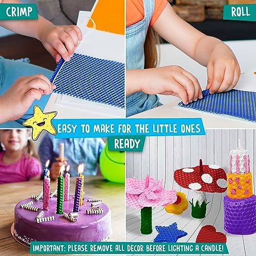 Beeswax Candle Making Kit for Kids - 100% Pure Bees Wax - Image 4