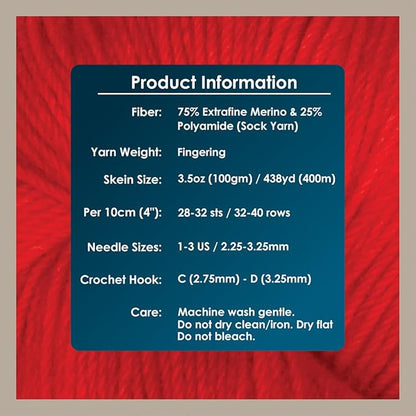 KnitPro Symfonie Hand Dyed Yarn | Extra Fine Merino Wool & Polyamide Blend for Knitting & Crocheting, Fingering Weight, Oeko-TEX Certified 400m, 100g Skein | Terra Variegated Berry Bowl