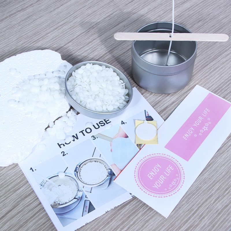 DIY Candle Making Supplies for Adults and Beginners, Including Soybean Wax, Exquisite Stickers, Candle Jars, Wicks, and Homemade Candle jar Sets with Essential Oils. - Image 5